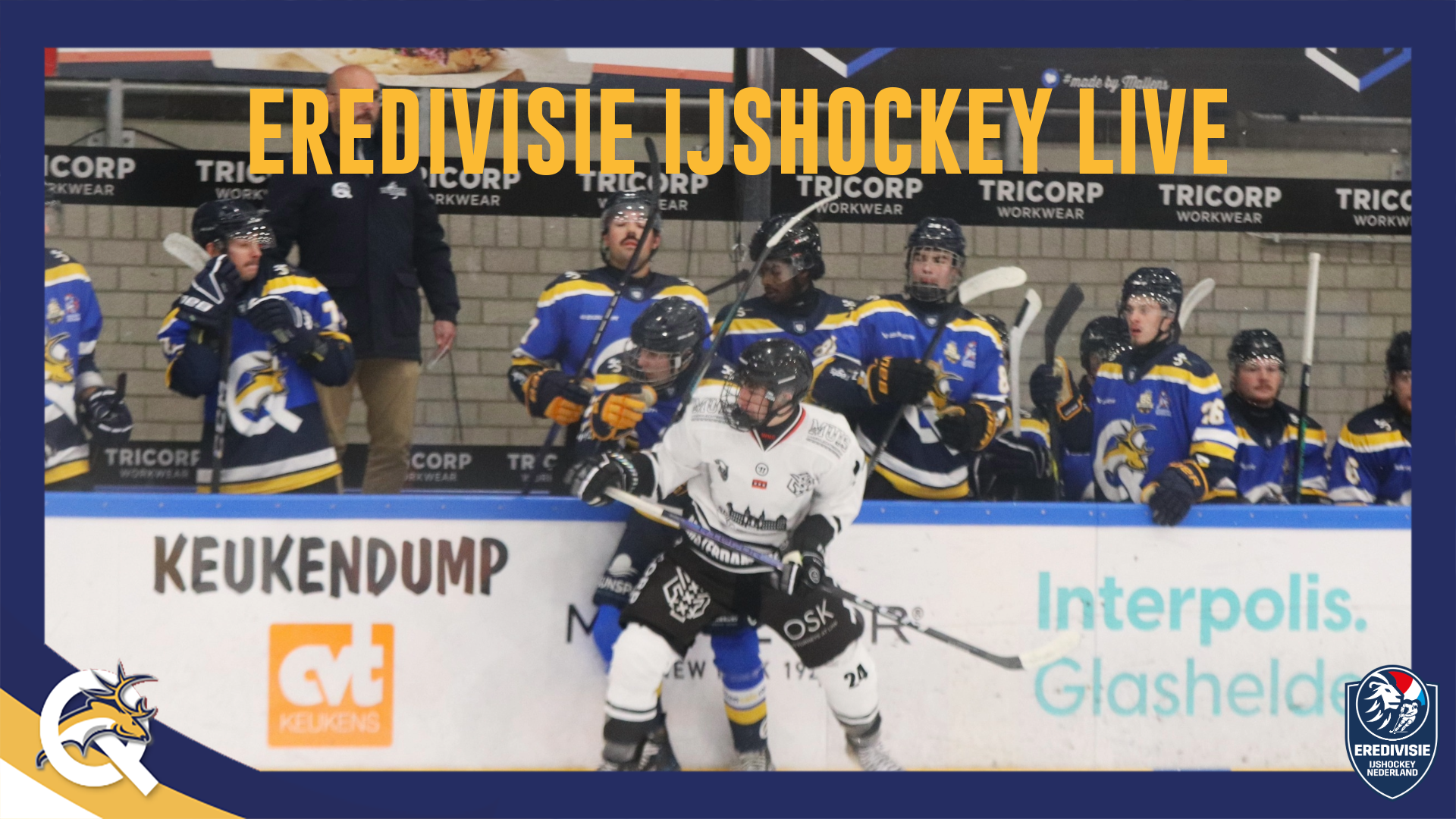 Livestream Eredivisie wedstrijden Tilburg Trappers